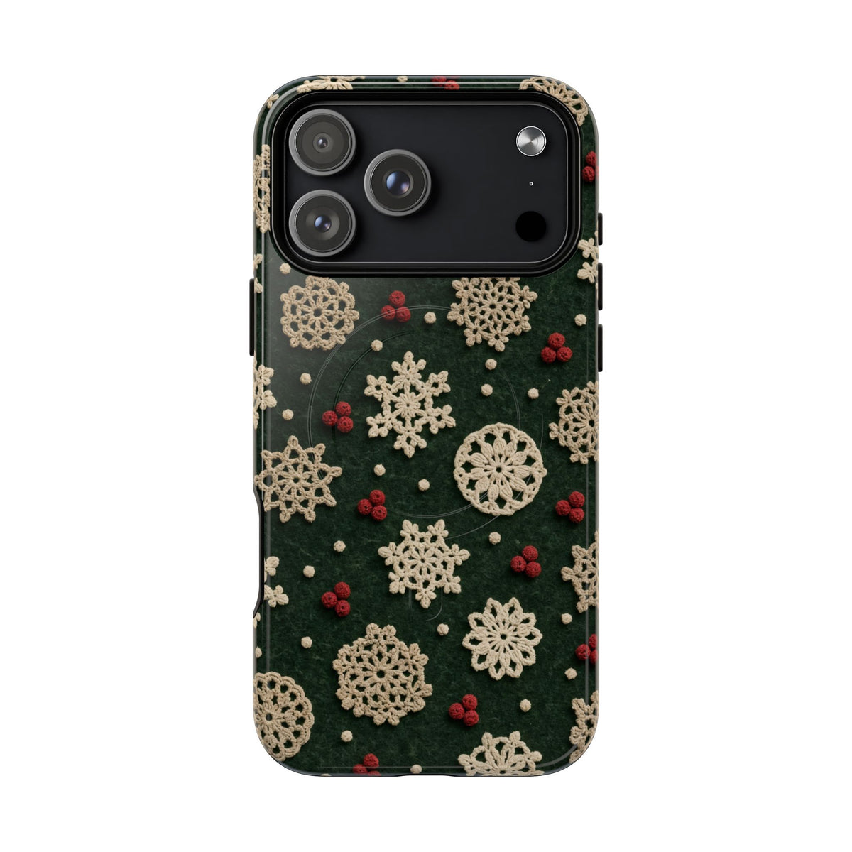 Crochet Snowflakes Magnetic Case
