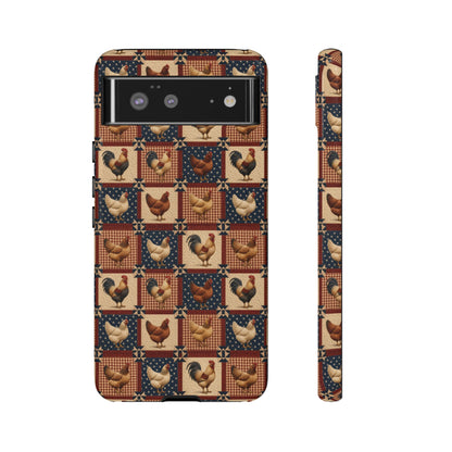 Patriotic Chicken Patchwork Tough Case