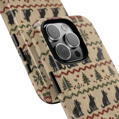 Black Cat Sweater Magnetic Case