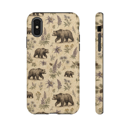 Floral Bear Tough Case