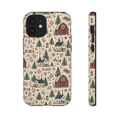 Snowy Farmstead Tough Case