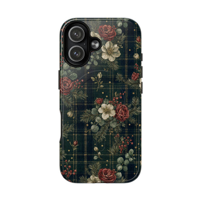 Tartan Roses Magnetic Case