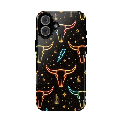 Neon Longhorns Tough Case