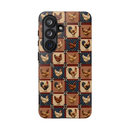 Patriotic Chicken Patchwork Tough Case