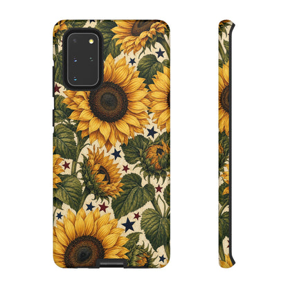 Stars And Sunflowers Tough Case