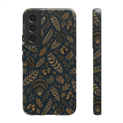 Navy Feathers Tough Case