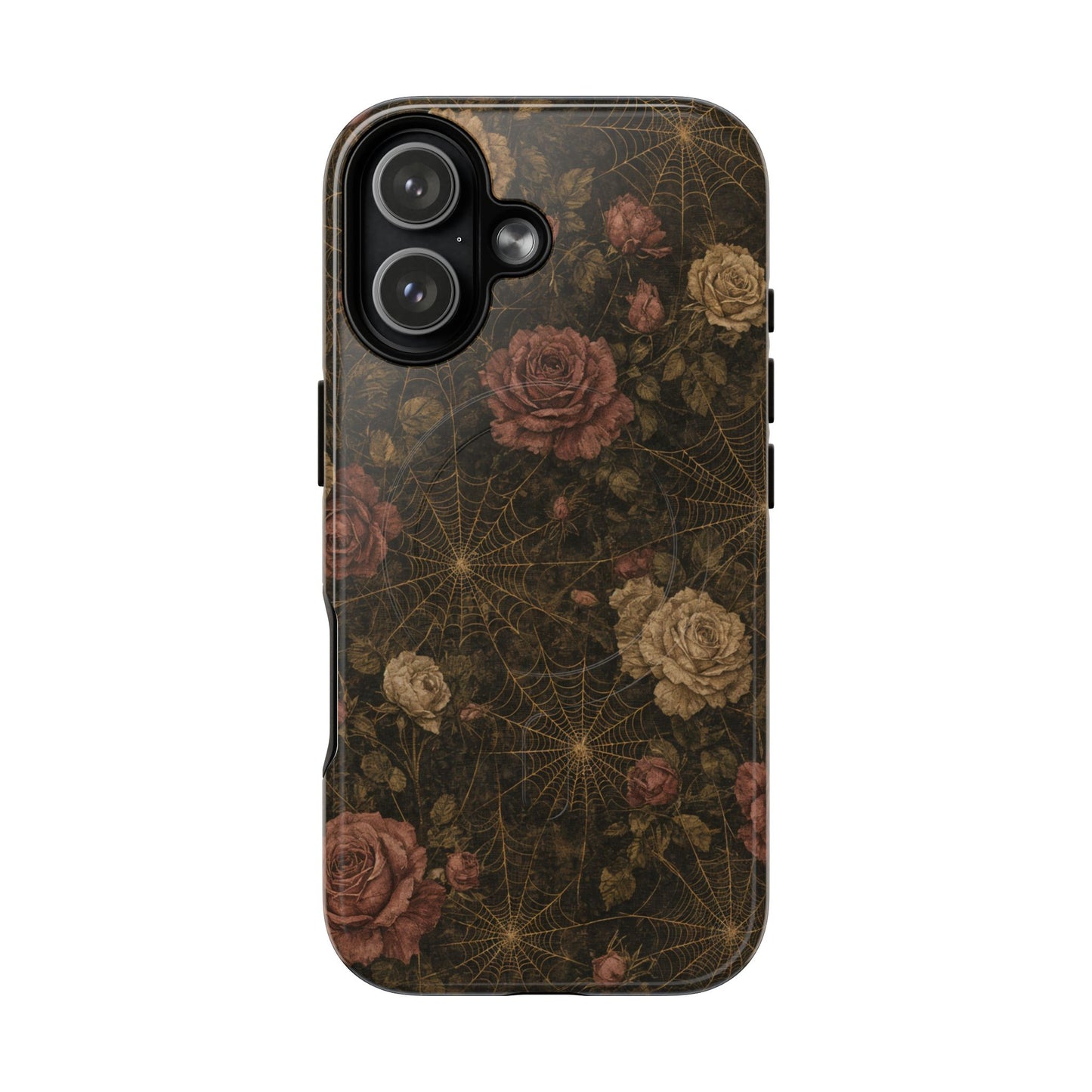 Spiderweb Rose Magnetic Case