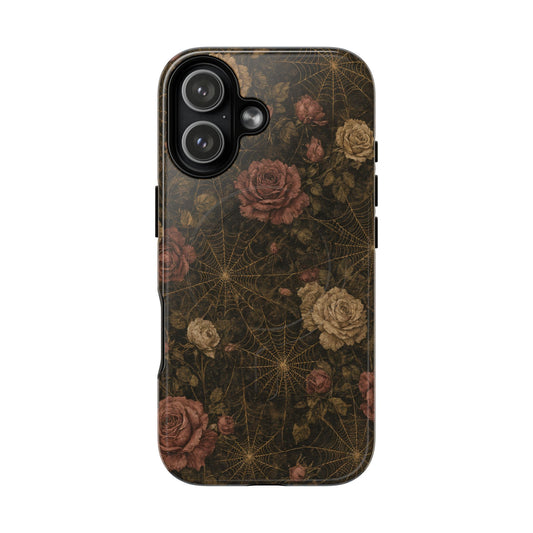 Spiderweb Rose Magnetic Case