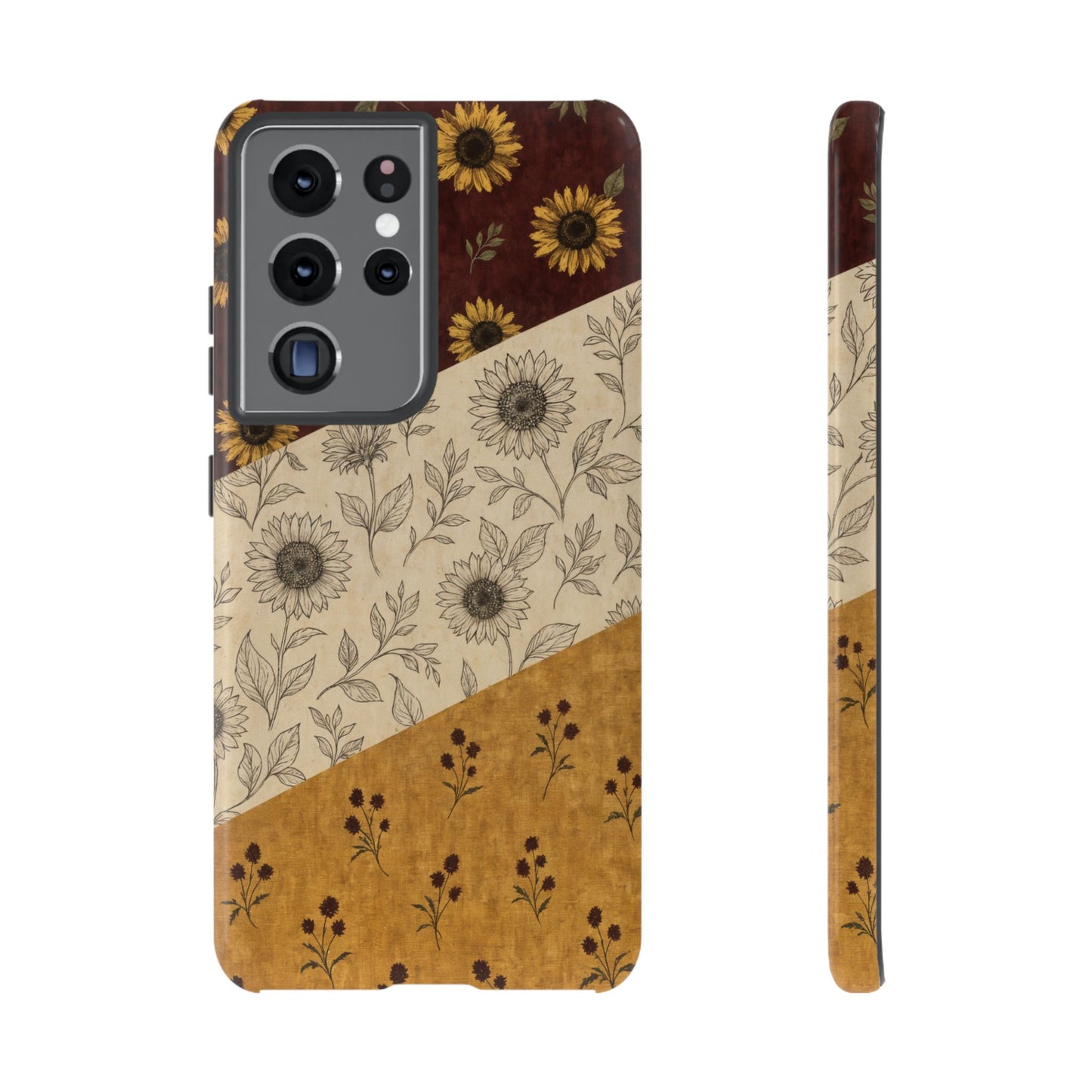 Sunflower Burgundy Swaths Tough Case
