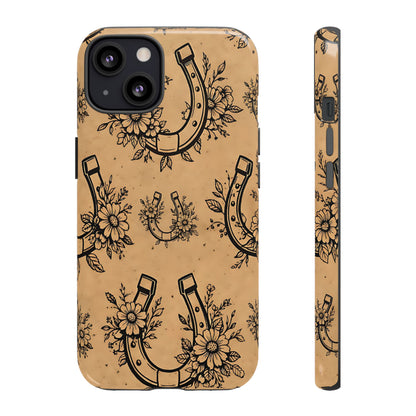 Floral Horseshoes Tough Case