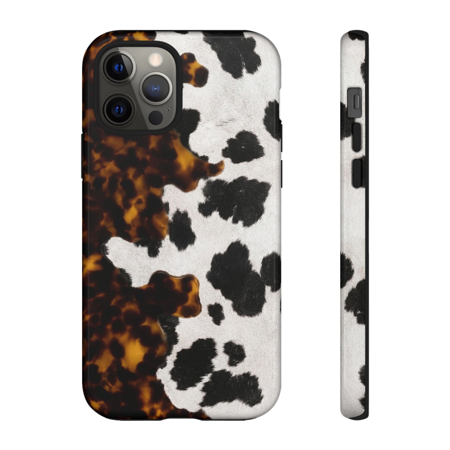 Tortoiseshell + Cowhide Tough Case