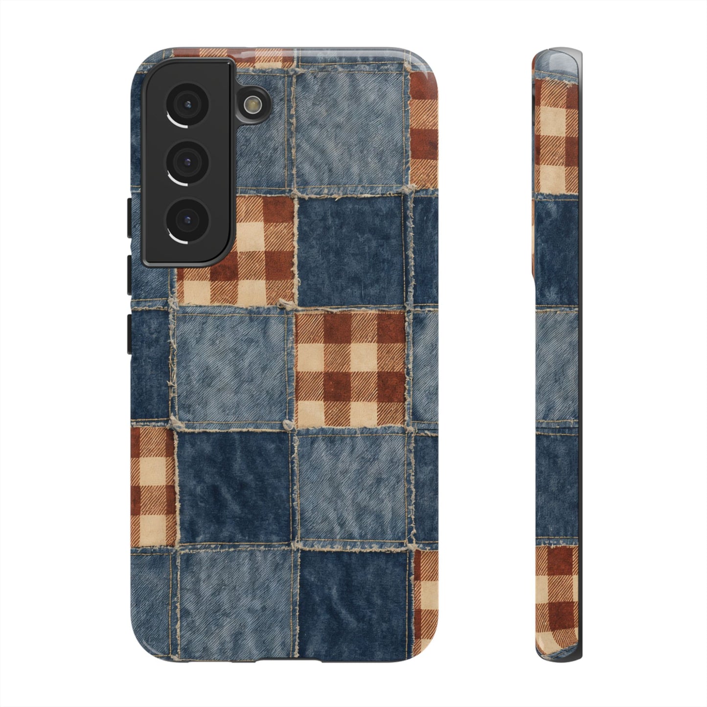 Denim Patchwork Tough Case