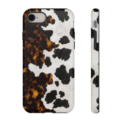 Tortoiseshell + Cowhide Tough Case