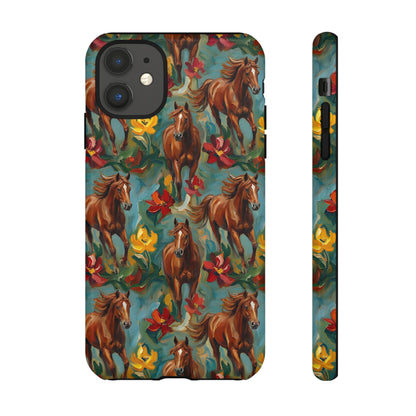 Oil Painted Horses Tough Case