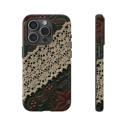 Poinsettia Lace Tough Case