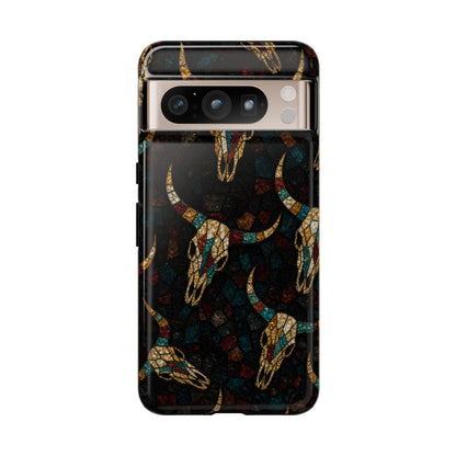Stained Bull Skull Tough Case