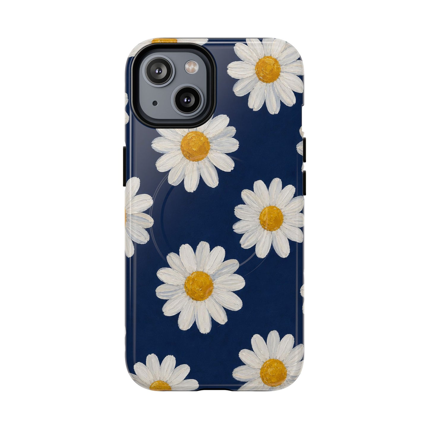 Navy Daisy Magnetic Case