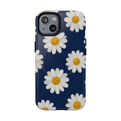 Navy Daisy Magnetic Case