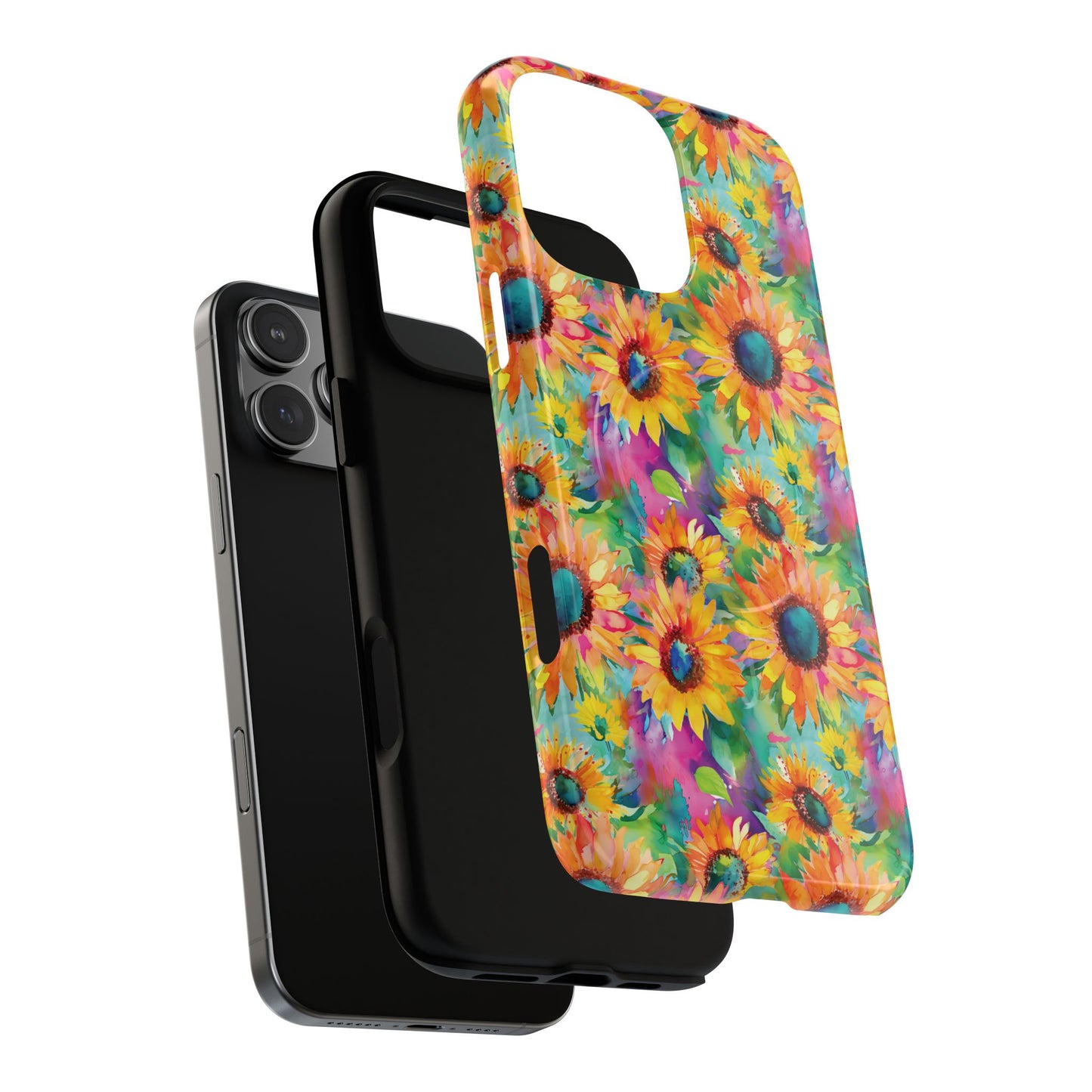 Neon Sunflowers Magnetic Case