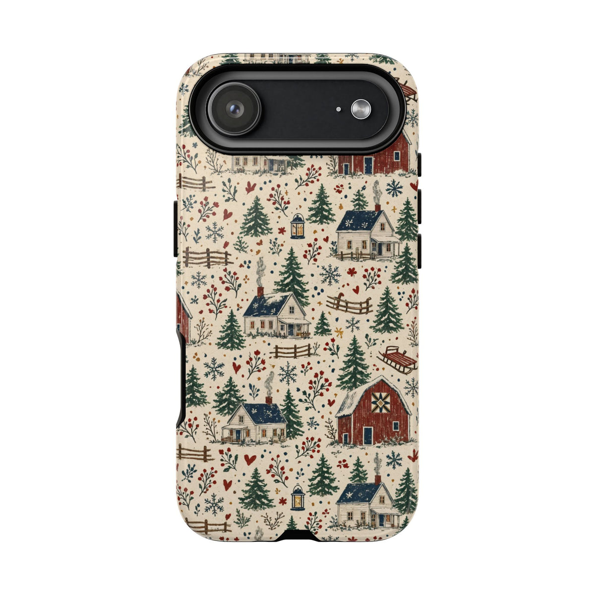 Snowy Farmstead Tough Case