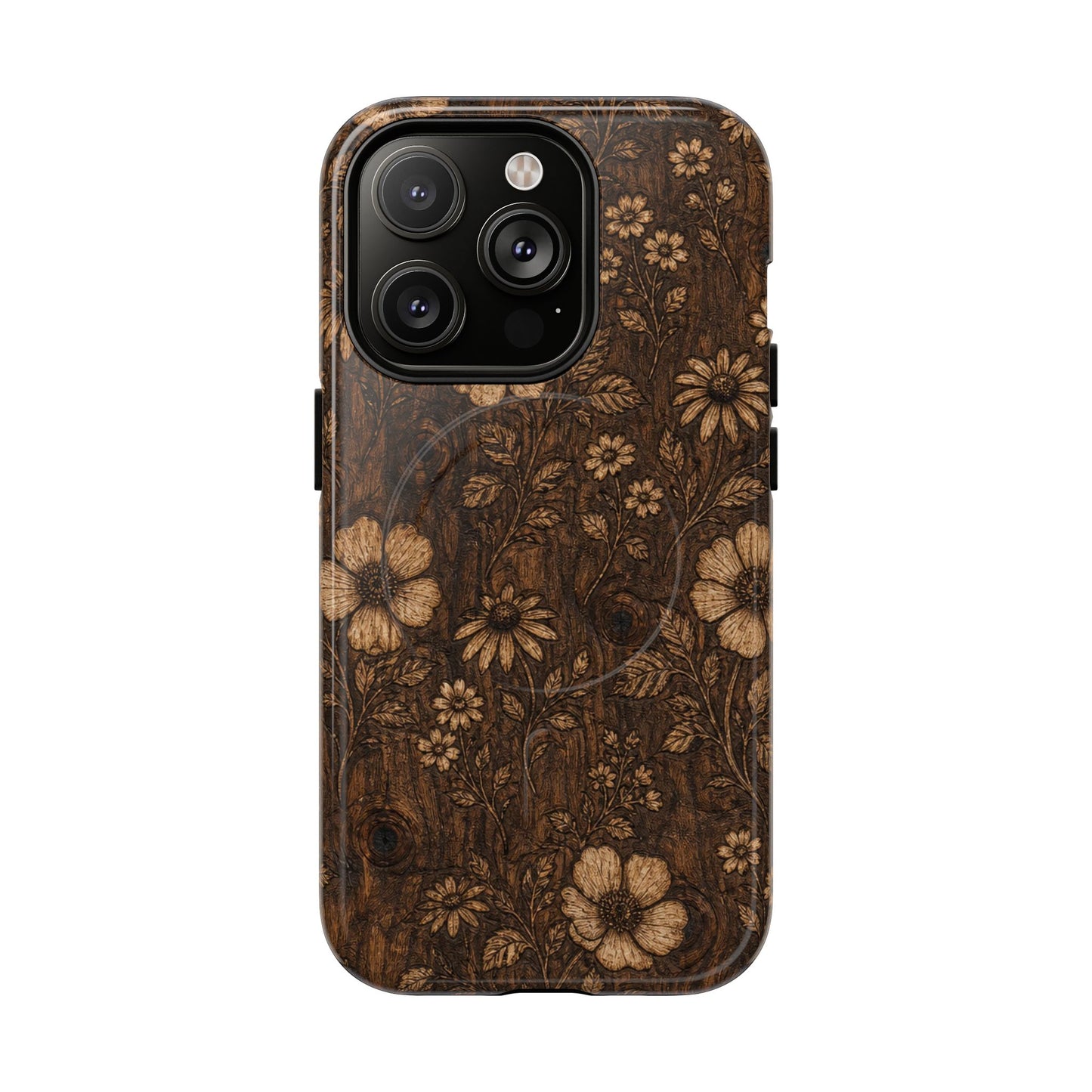 Floral Bark Magnetic Case