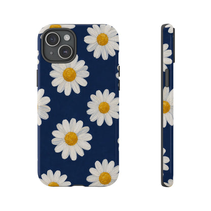 Navy Daisy Tough Case
