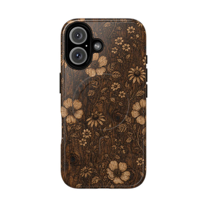 Floral Bark Magnetic Case