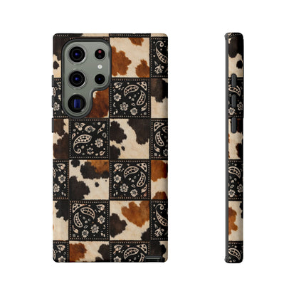 Cowhide Bandana Checkered Tough Case