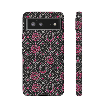 Rhinestone Rose Tough Case