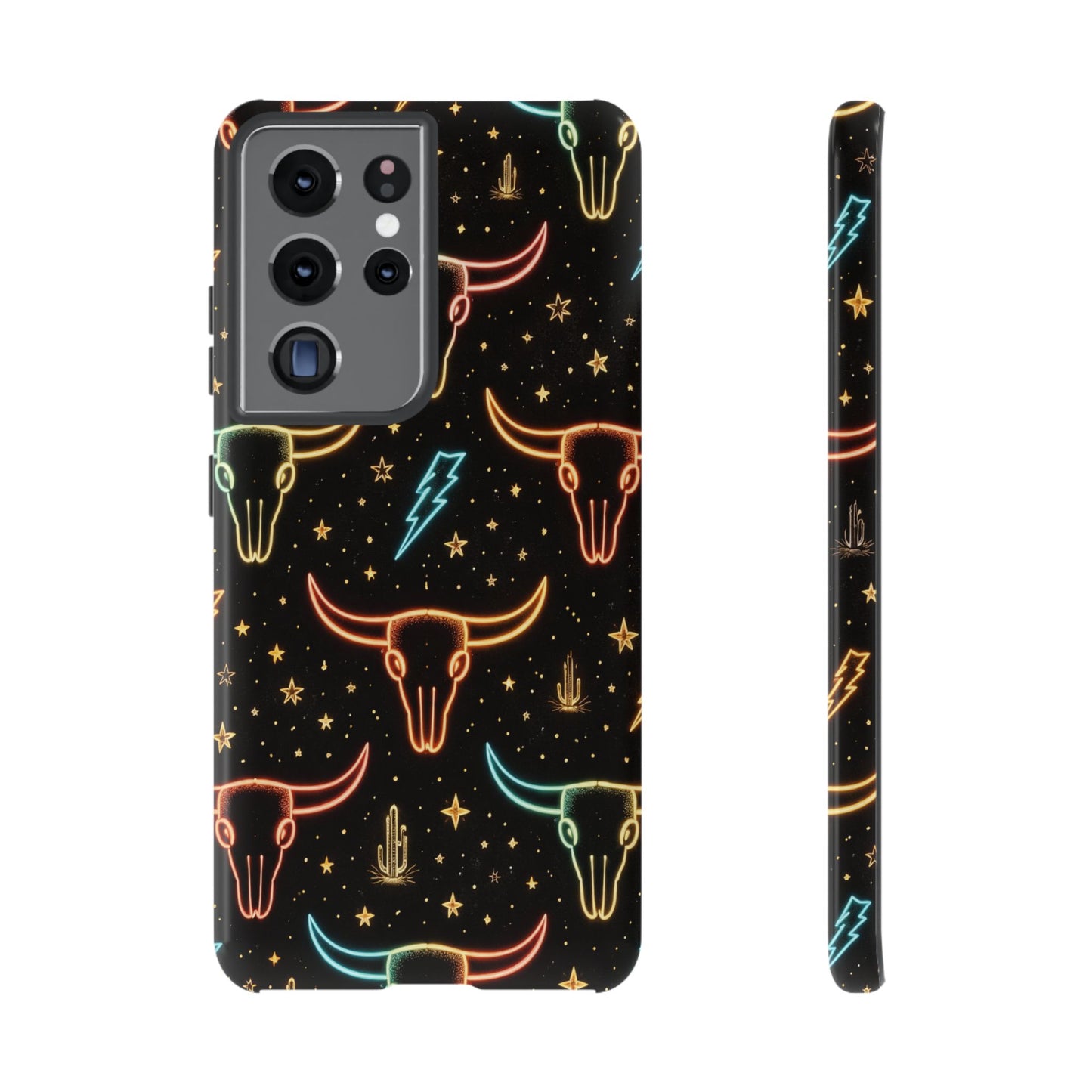 Neon Longhorns Tough Case
