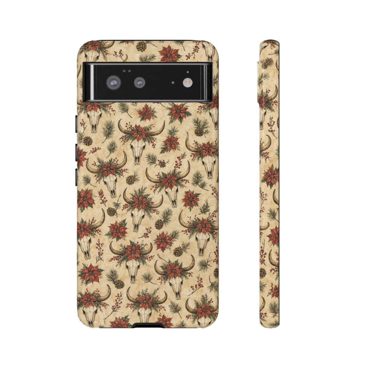 Skull Poinsettia Tough Case