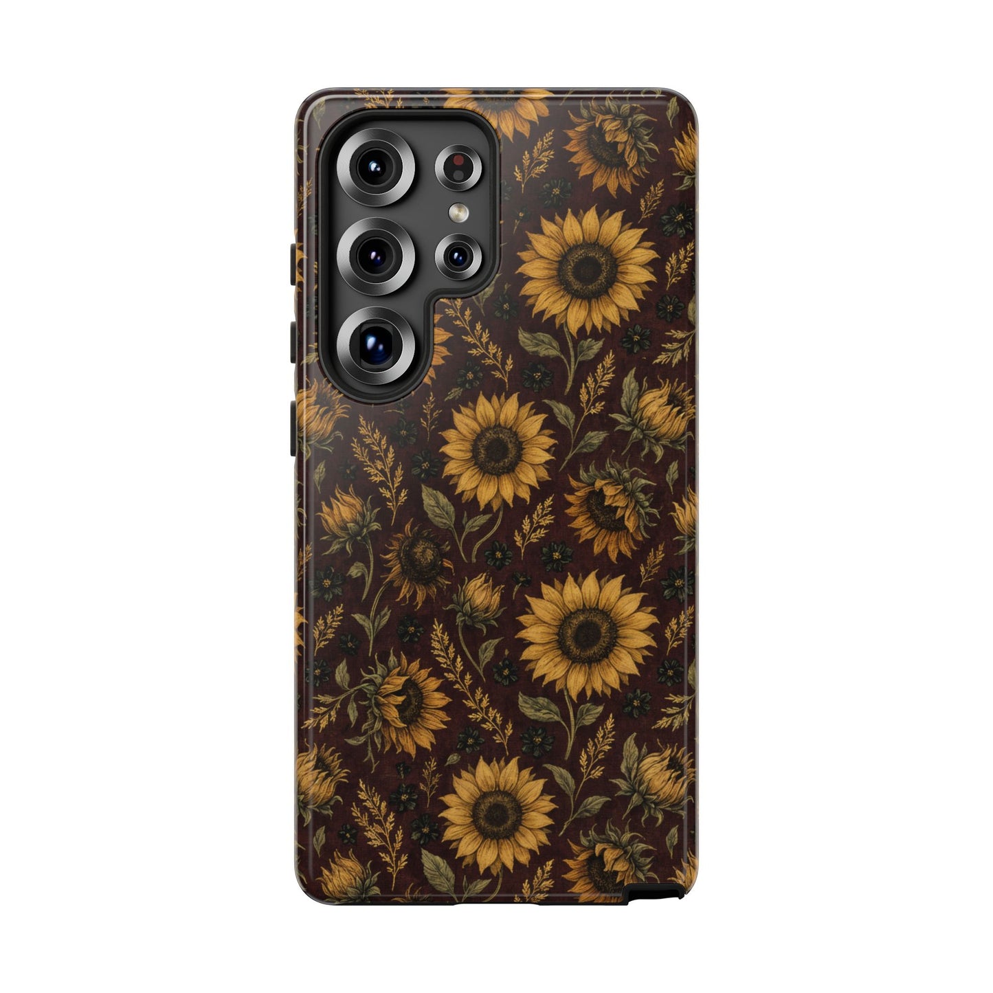 Burgundy Sunflowers Tough Case