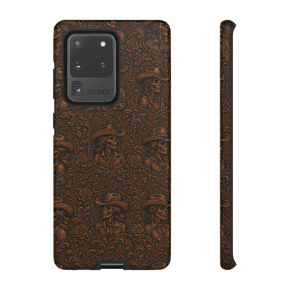 Tooled Skeleton Cowgirl Tough Case