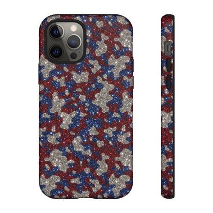 USA Cowhide Glitter Tough Case