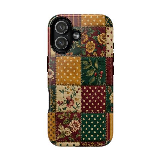 Jewel Tone Patchwork Magnetic Case