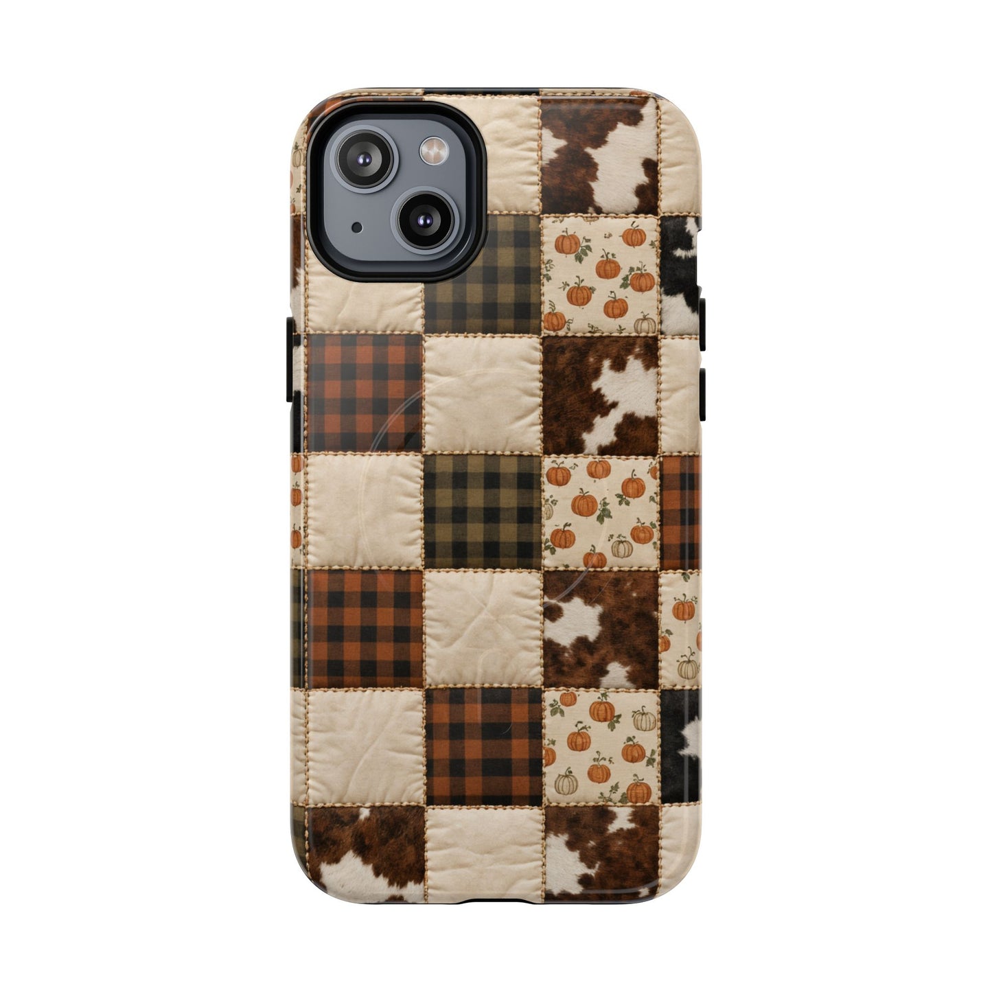 Cowhide Pumpkin Magnetic Case