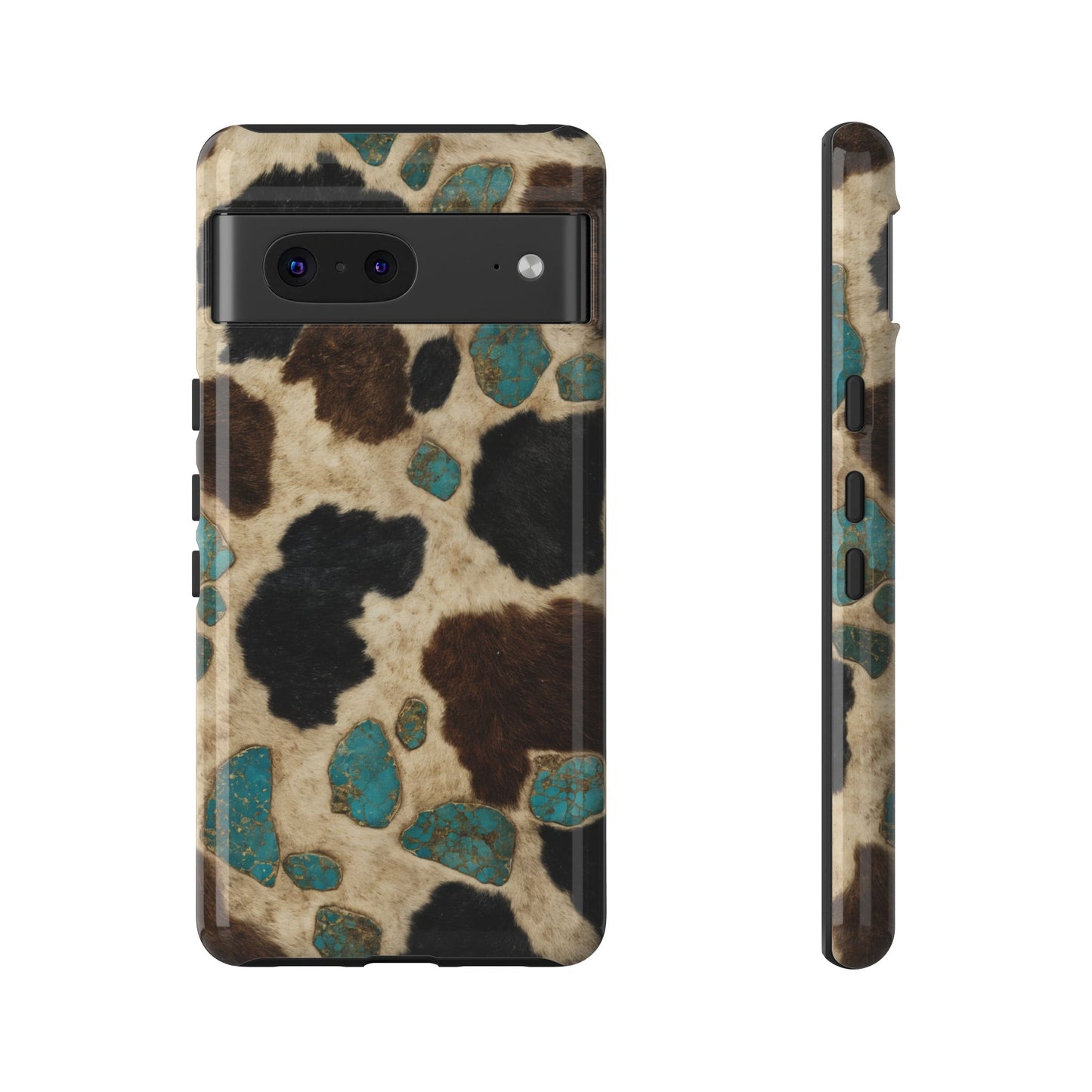 Turquoise Cowhide Tough Case