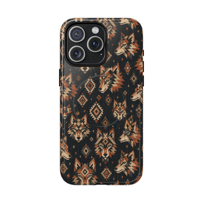 Aztec Wolves Magnetic Case