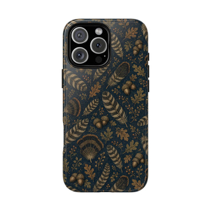 Navy Feathers Tough Case