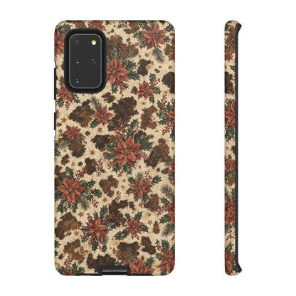 Cowhide Poinsettia Tough Case