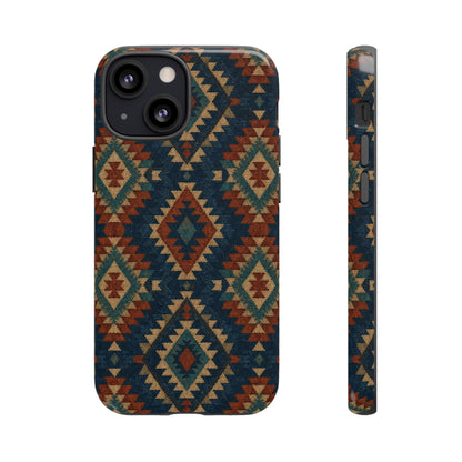 Navy Aztec Tough Case