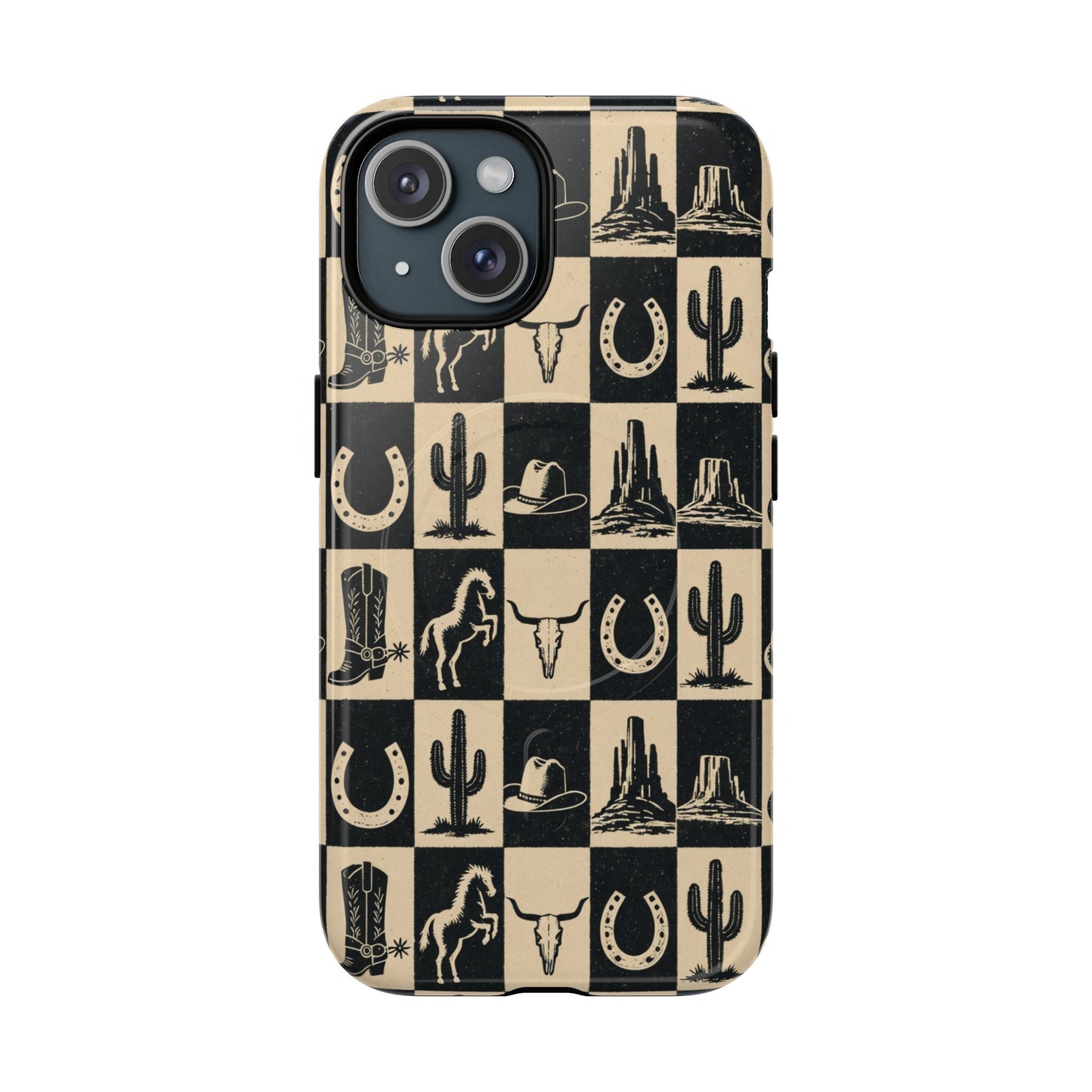 Western Checkerboard Magnetic Case