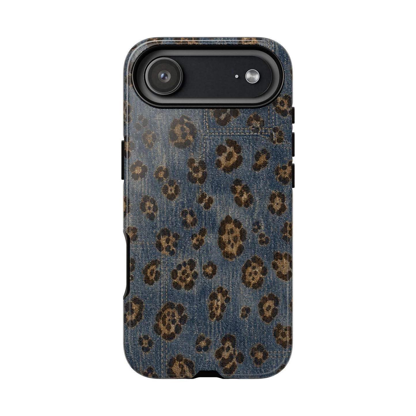 Denim Leopard Tough Case