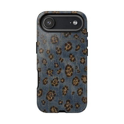 Denim Leopard Tough Case