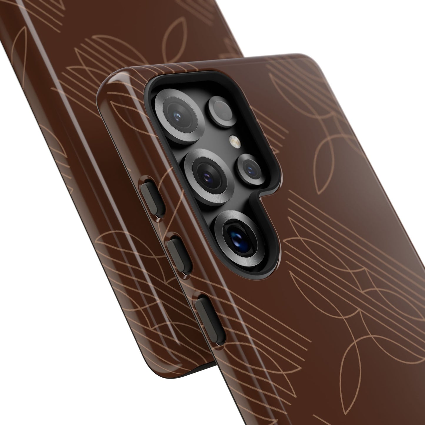 Boot Stitch Pattern Tough Phone Case-Brown