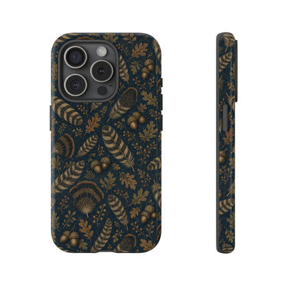 Navy Feathers Tough Case