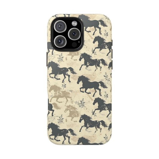 Taupe Horses Phone Case
