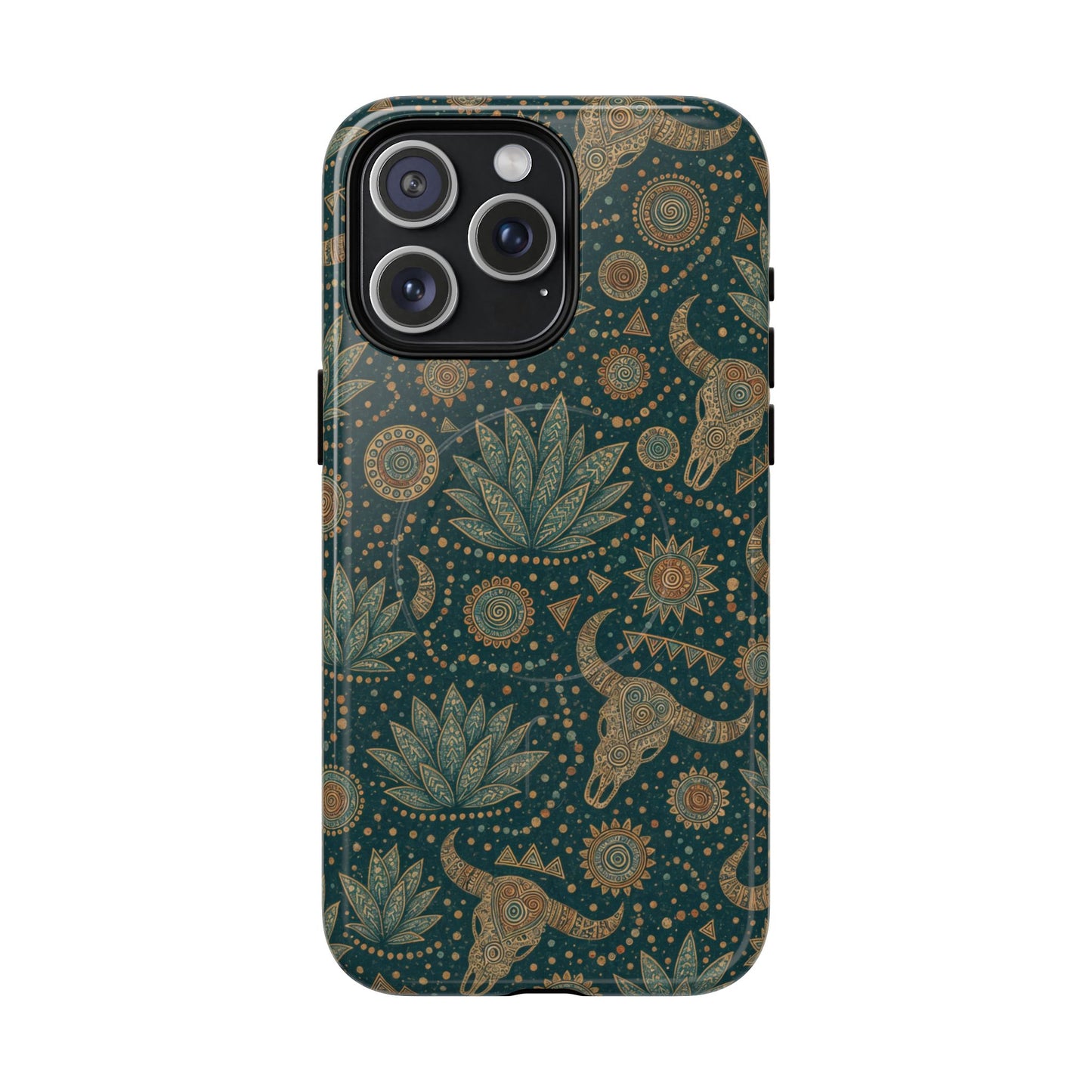 Ornate Skull Magnetic Case