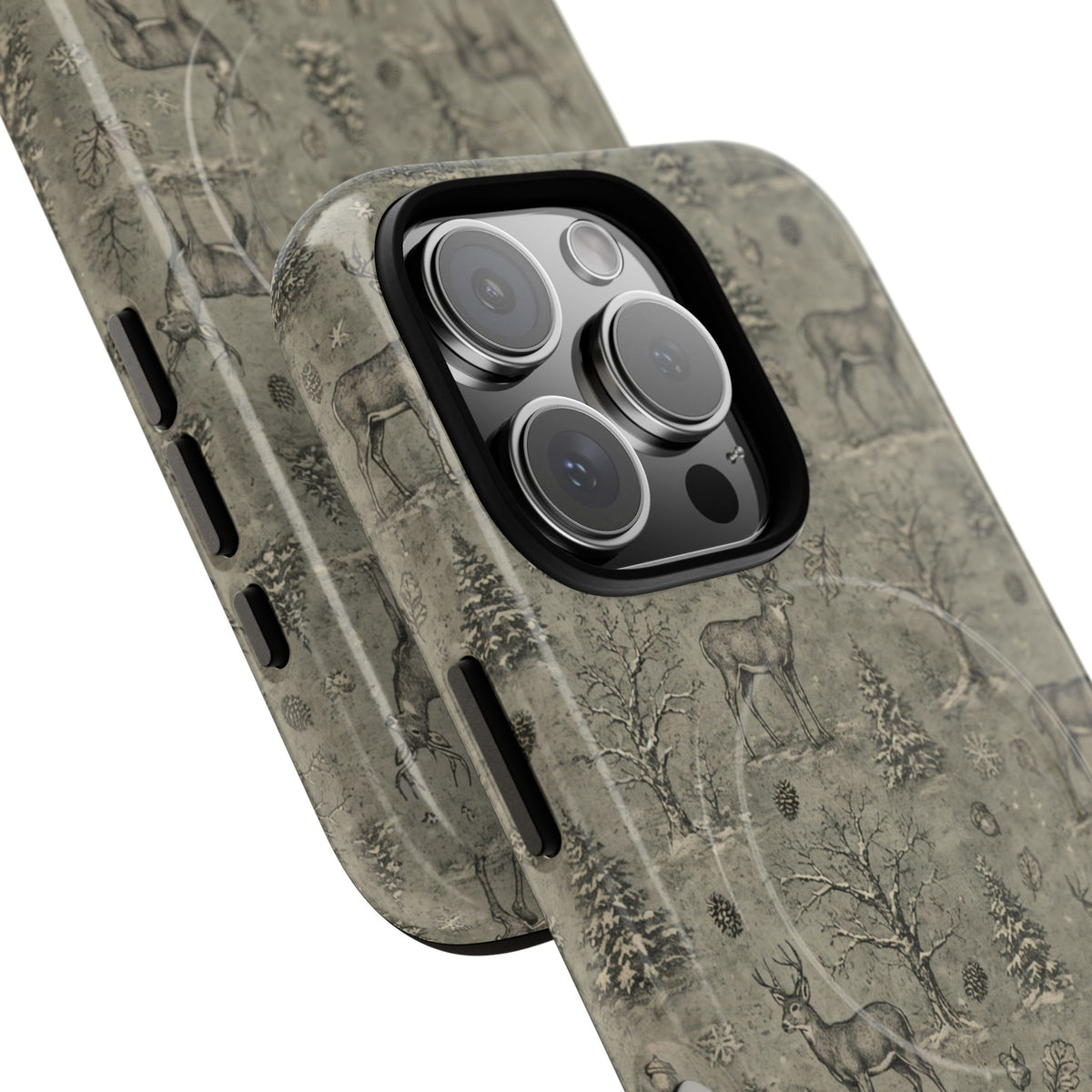 Etched Winter Buck Magnetic Case