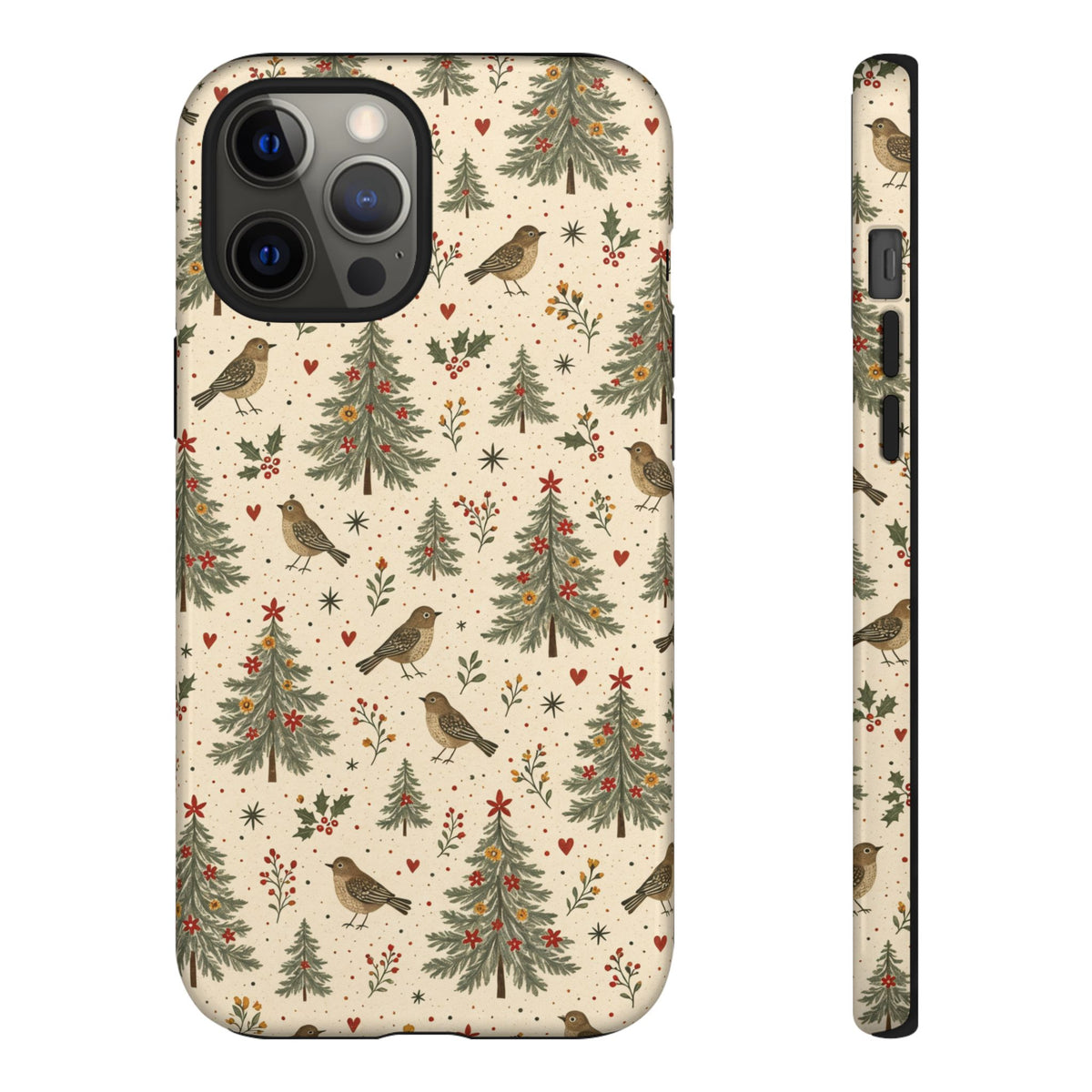 Folk Christmas Birds Tough Case